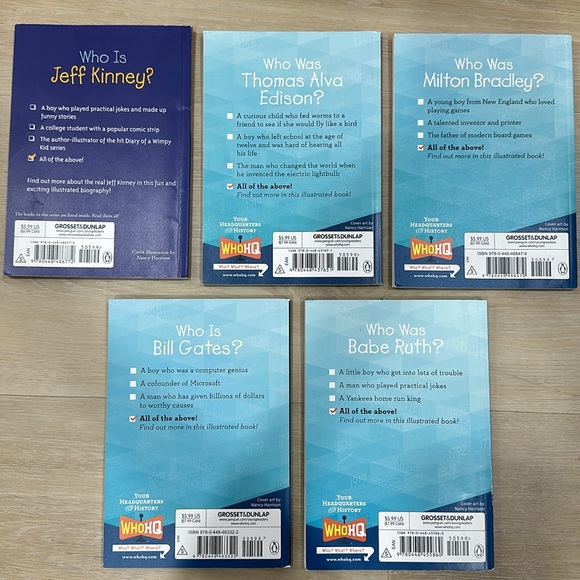 Who was/What is book series - 5 books - Picture 7 of 7